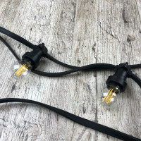 Уличная ретро гирлянда Belt light (Белт лайт) LedGO Premium, 2 патрона на метр, 1м