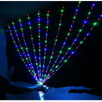 Гірлянда Штора LedGO 1,8 *1,4 м, 320LED, + статика, прозорий провід, холодний білий