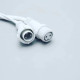 Гирлянда уличная Бахрома LedGO Premium 5*0,6 м, 120LED, с мерцанием Flash, белый провод, холодный белый