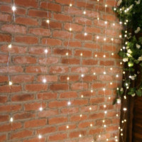 Гирлянда Штора на проволоке LedGO 3х2,5 м, 425LED, теплый белый