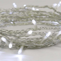 Гірлянда нитка на ялинку LedGO, 100LED, 8 м, прозорий провід, холодний білий