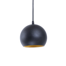 Светильник подвесной Bowl GU10 P115 Черный с золотом (1578)
