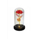 Роза в стеклянной колбе LED RED GOLD с LED подсветкой Rose of Love Красная