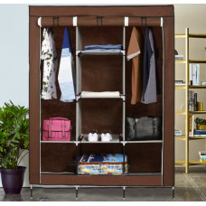 Складной каркасный тканевый шкаф Storage Wardrobe 88130, шкаф на три секции 130*45*175