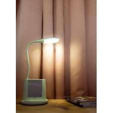Настольная лампа с зеркалом yw9070 и USB выходом для зарядки телефона Голубой