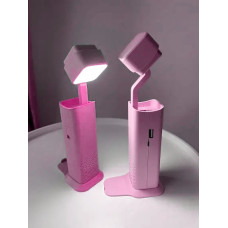 Настільна лампа-ліхтар Power Bank XANES. Рожевий