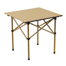 Стол прямоугольный складной для пикника в чехле 53x51x50 см Туристический раскладной стол бежевый