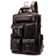Рюкзак дорожный Vintage 182200 кожаный Темно-Коричневый