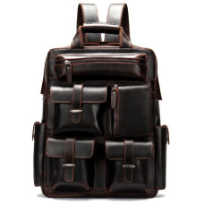 Рюкзак дорожный Vintage 182200 кожаный Темно-Коричневый