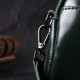 Шкіряна жіноча сумка з глянсовою поверхнею з Vintage 186390 Зелений