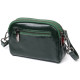 Кожаная женская сумка с глянцевой поверхностью Vintage 186390 Зеленый