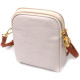Стильная сумка трапеция для женщин из натуральной кожи Vintage 186240 Белая