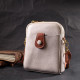 Стильная сумка трапеция для женщин из натуральной кожи Vintage 186240 Белая