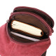 Мужская стильная сумка через плечо с уплотненной спинкой Vintagе 186160 Бордовый
