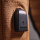Практична чоловіча сумка через плече з USB кабелем текстильна 185180 Vintage Коричнева
