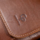 Кожаная мужская сумка через плечо GRANDE PELLE 184140 Коричневый