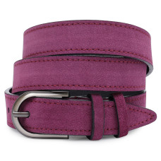 Превосходный замшевый женский ремень Vintage 184240 Фиолетовый