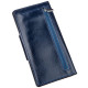 Бумажник унисекс вертикальный из кожи алькор на кнопках SHVIGEL 183010 Синий
