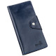 Бумажник унисекс вертикальный из кожи алькор на кнопках SHVIGEL 183010 Синий