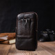 Мужская сумка на пояс на одно отделение Vintage 186010 Коричневая