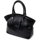 Вместительная женская сумка KARYA 184640 кожаная Черный