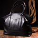 Вместительная женская сумка KARYA 184640 кожаная Черный