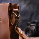 Винтажная женская сумка из натуральной кожи 185240 Vintage Коричневая
