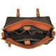 Кожаный портфель матовый Vintage 182430 Рыжий