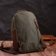 Практичный рюкзак из полиэстера с большим количеством карманов Vintage 186130 Оливковый
