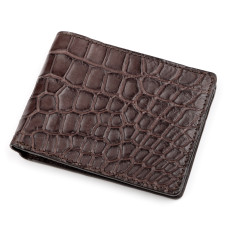 Кошелек из натуральной кожи крокодила (CROCODILE LEATHER) 181530 Коричневый