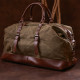Дорожная сумка текстильная большая Vintage 183160 Зеленая