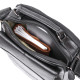 Вместительная кожаная мужская сумка Vintage 184330 Черный