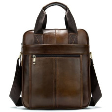 Деловая мужская сумка кожаная Vintage 182450 Коричневая