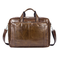 Мужская кожаная сумка Vintage 182600 Коричневая