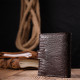 Вертикальный кошелек мужской KARYA из фактурной кожи, 184750, коричневый