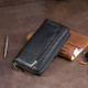Вертикальный вместительный кошелек из кожи унисекс ST Leather 183540 Черный