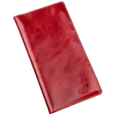 Бумажник женский вертикальный из кожи алькор SHVIGEL 183030 Красный