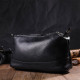 Удобная сумка на три отделения из натуральной кожи 185940 Vintage Черная