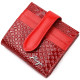 Яркий женский бумажник из натуральной фактурной кожи KARYA 184710 Красный