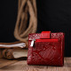 Яркий женский бумажник из натуральной фактурной кожи KARYA 184710 Красный