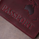 Замечательная кожаная обложка на паспорт Shvigel 184450 Бордовый