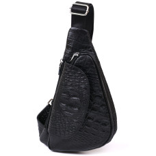 Мужская сумка из натуральной кожи через плечо Vintage 184300 Черный