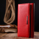 Яркий женский кошелек из натуральной кожи KARYA 184770 Красный