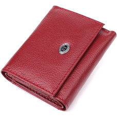 Миниатюрный женский кошелек из натуральной кожи ST Leather 23082 Бордовый