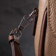 Женская полукруглая сумка с интересным магнитом-защелкой из натуральной кожи Vintage 186410 Бежевая