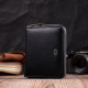 Портмоне для женщин на молнии в классическом цвете из натуральной кожи ST Leather 186490 Черный