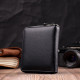 Портмоне для женщин на молнии в классическом цвете из натуральной кожи ST Leather 186490 Черный