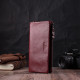 Добротный женский кошелек-клатч с двумя молниями из натуральной кожи ST Leather 186600 Бордовый