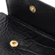 Компактный женский кошелек с вместительной монетницей на молнии из натуральной кожи Tony Bellucci 185860 Черный