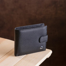 Чоловічий гаманець ST Leather 181658 (ST181658) натуральна шкіра Чорний